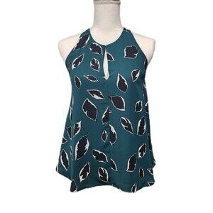 Ann Taylor LOFT Blouse Top Women's Green Sizes XS